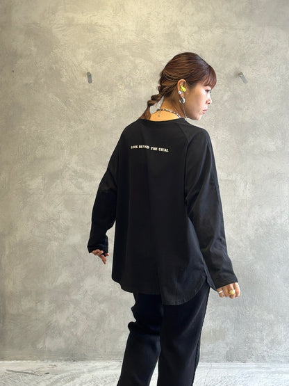 2way（ビル＆ロゴ）プリントカットソー／Dignite collier