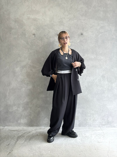 ロゴウエストタックパンツ／MG PT-26089-A／MARGAUX VINTAGE／2026 AW＃1