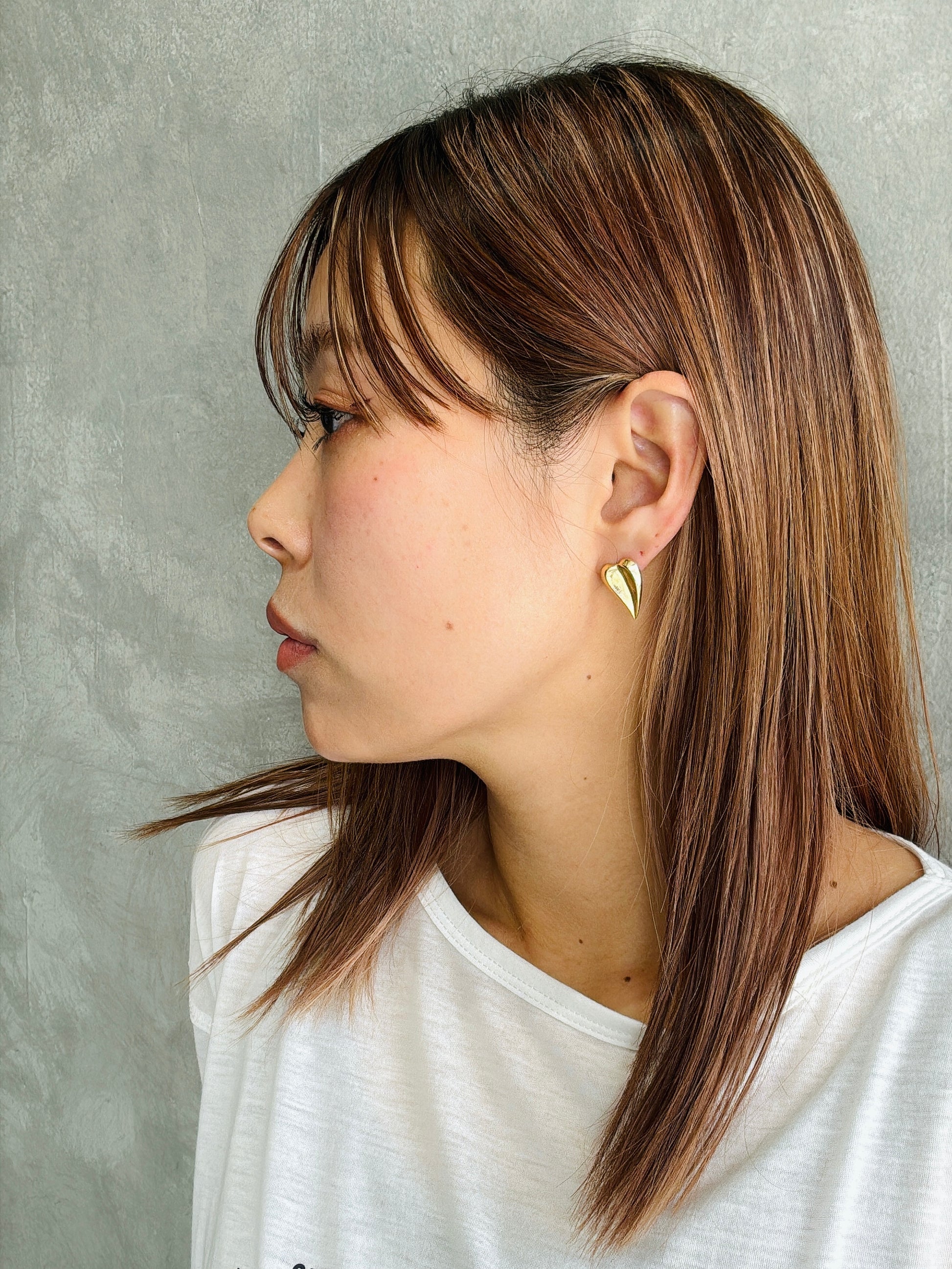 【予約販売】ソリッドハートピアス