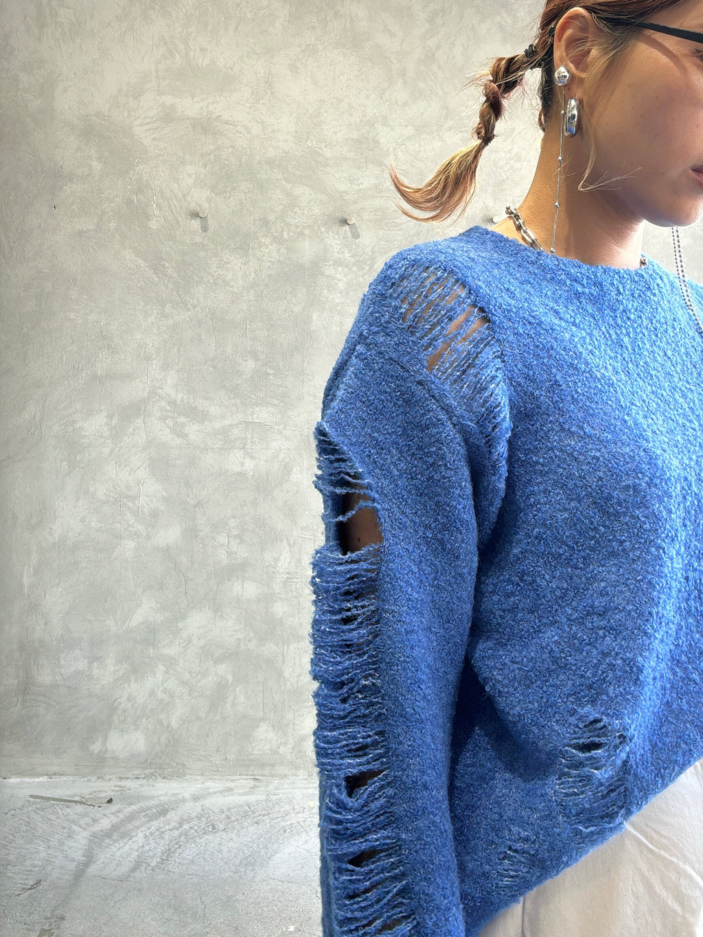 ループヤーンダメージニット／HCAE