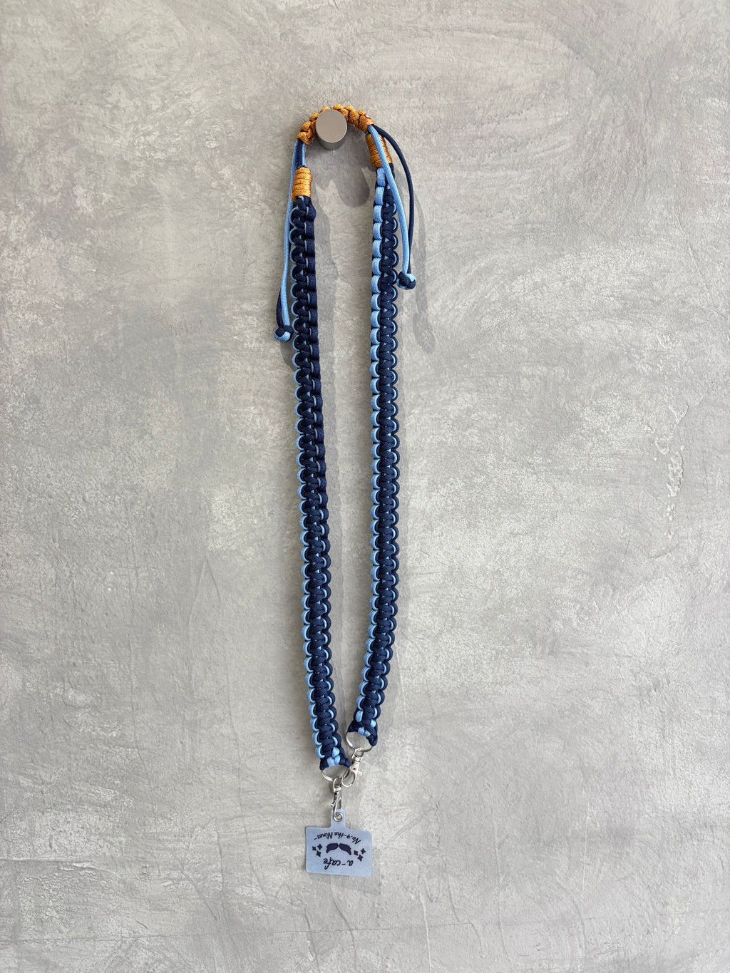 ⭐︎コラボ【予約販売】Denim・デニムカラー／2wayパラコードスマホショルダー／ネオホイップウェーブ／受注生産