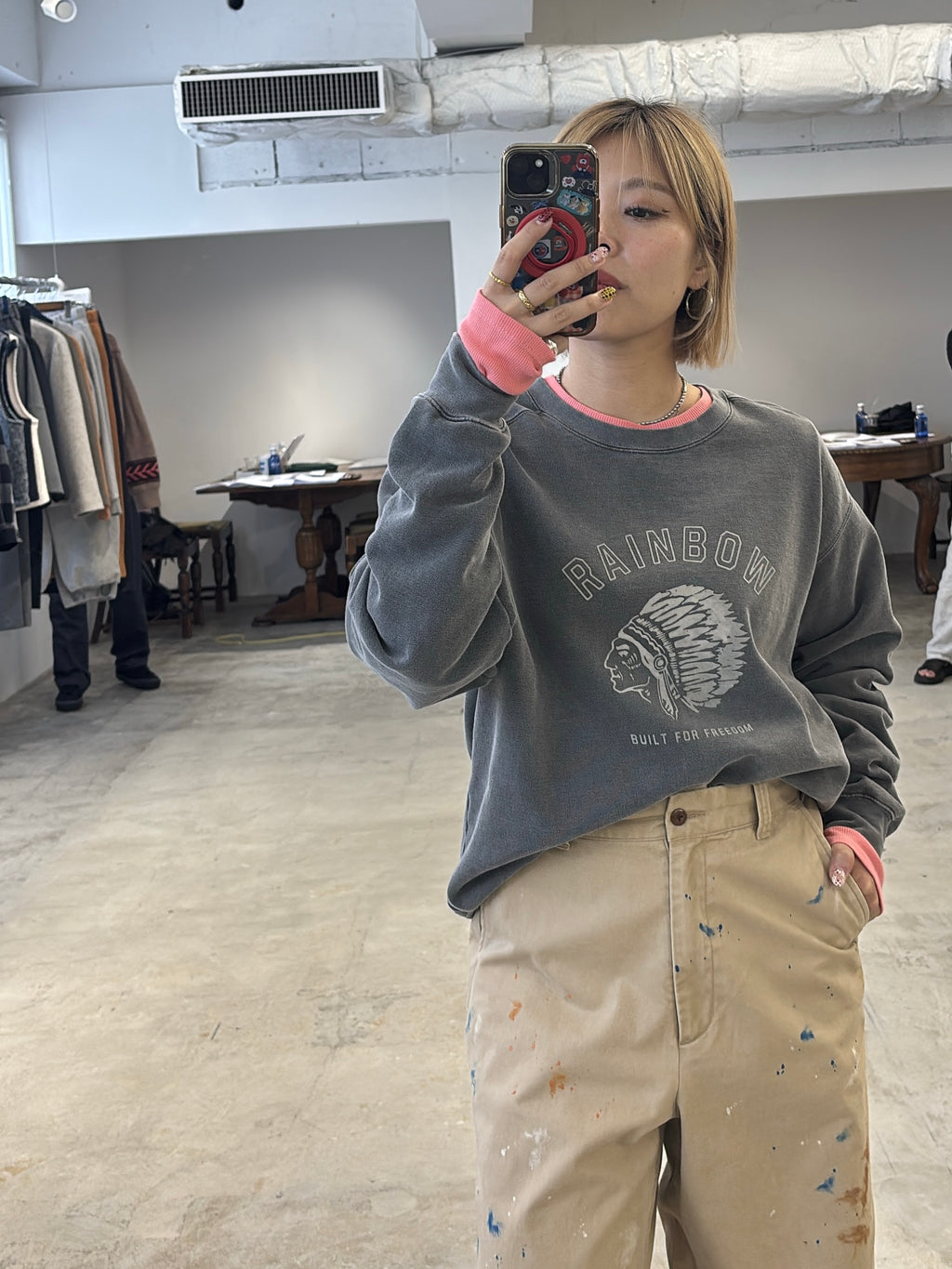 受付終了【予約⚡︎販売】裏起毛フロッキープリントスウェット／8651006／LE MÉLANGE／2026 AW #2