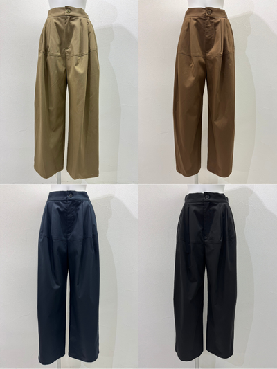 【予約⚡︎販売】3タックラウンドステッチワイド／607522／CYAN tokyo／2026 AW#2