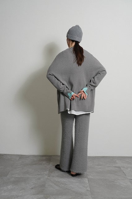 【予約⚡︎販売】シャギーコンビニットワイドパンツ／604510／CYAN tokyo／2026 AW#1