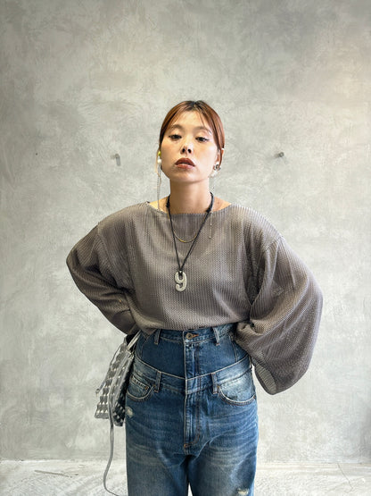 Wウエストデニムパンツ／VERSEAU