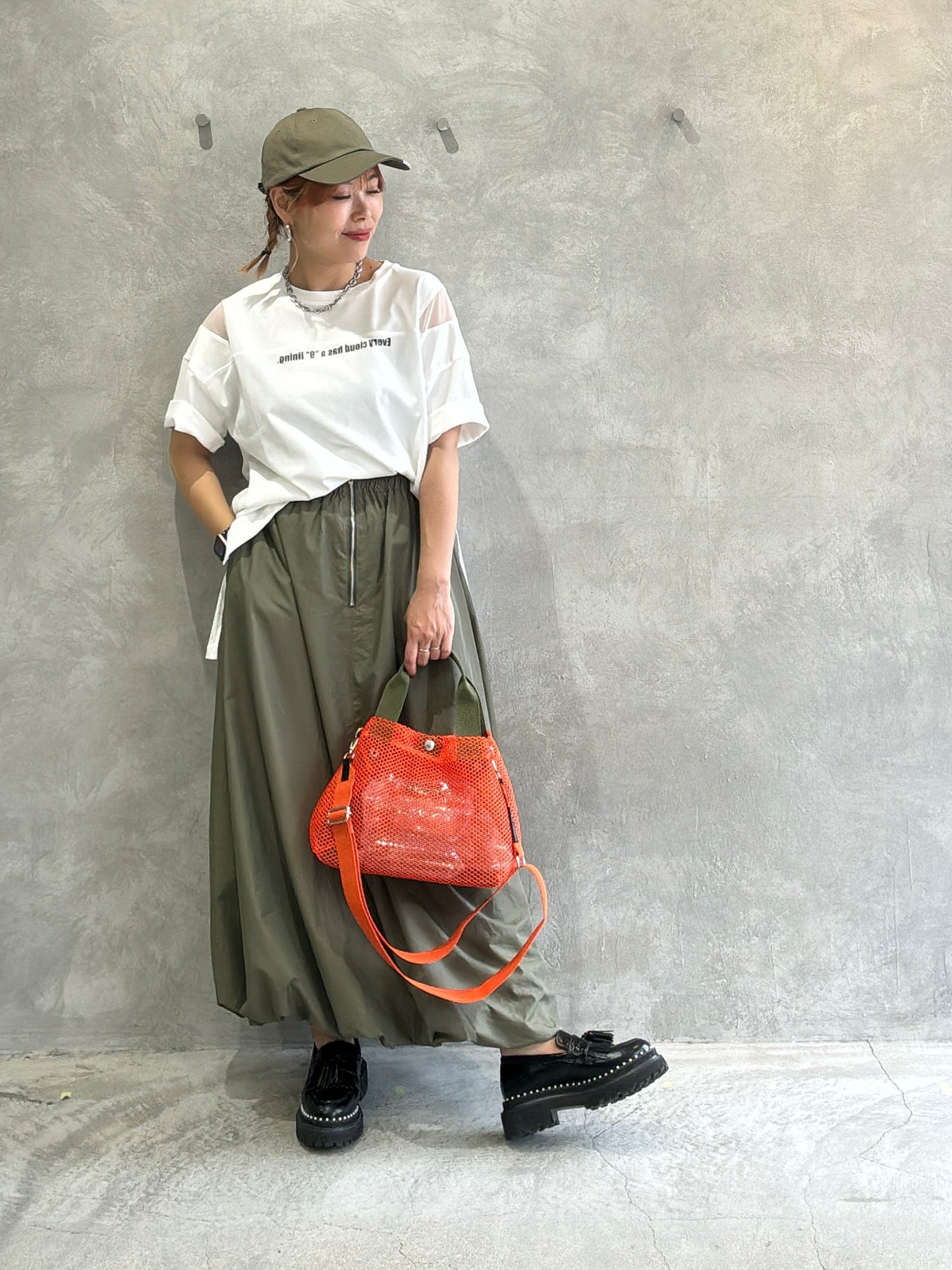 2wayナイロンバルーンスカート