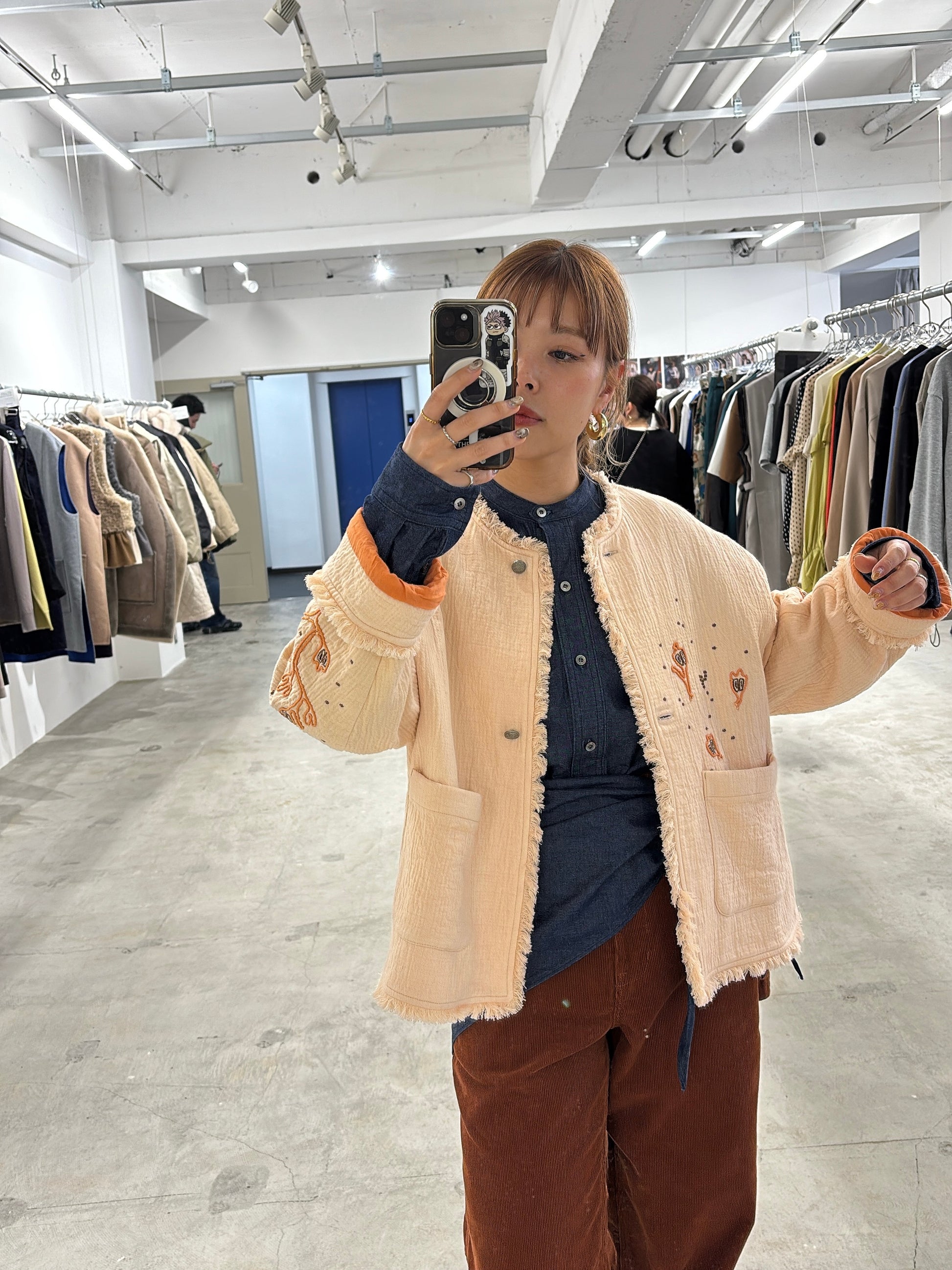 【予約⚡︎販売】刺繍クルーネックジャケット／#8643804／LE MÉLANGE／2026 AW #1