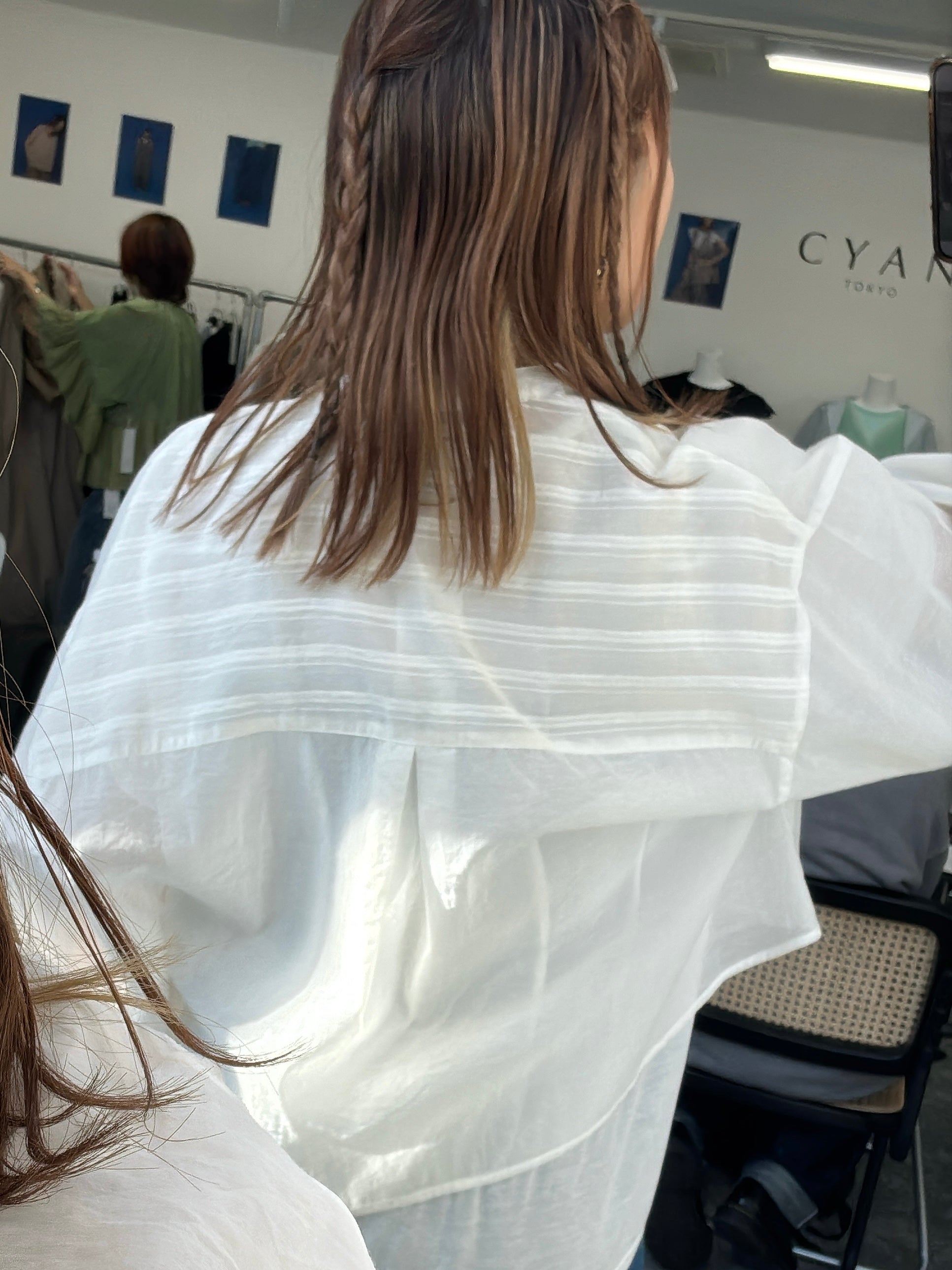 【予約販売】ソフトオーガンリブショートシャツ／601457／CYAN tokyo／2026 SS#2