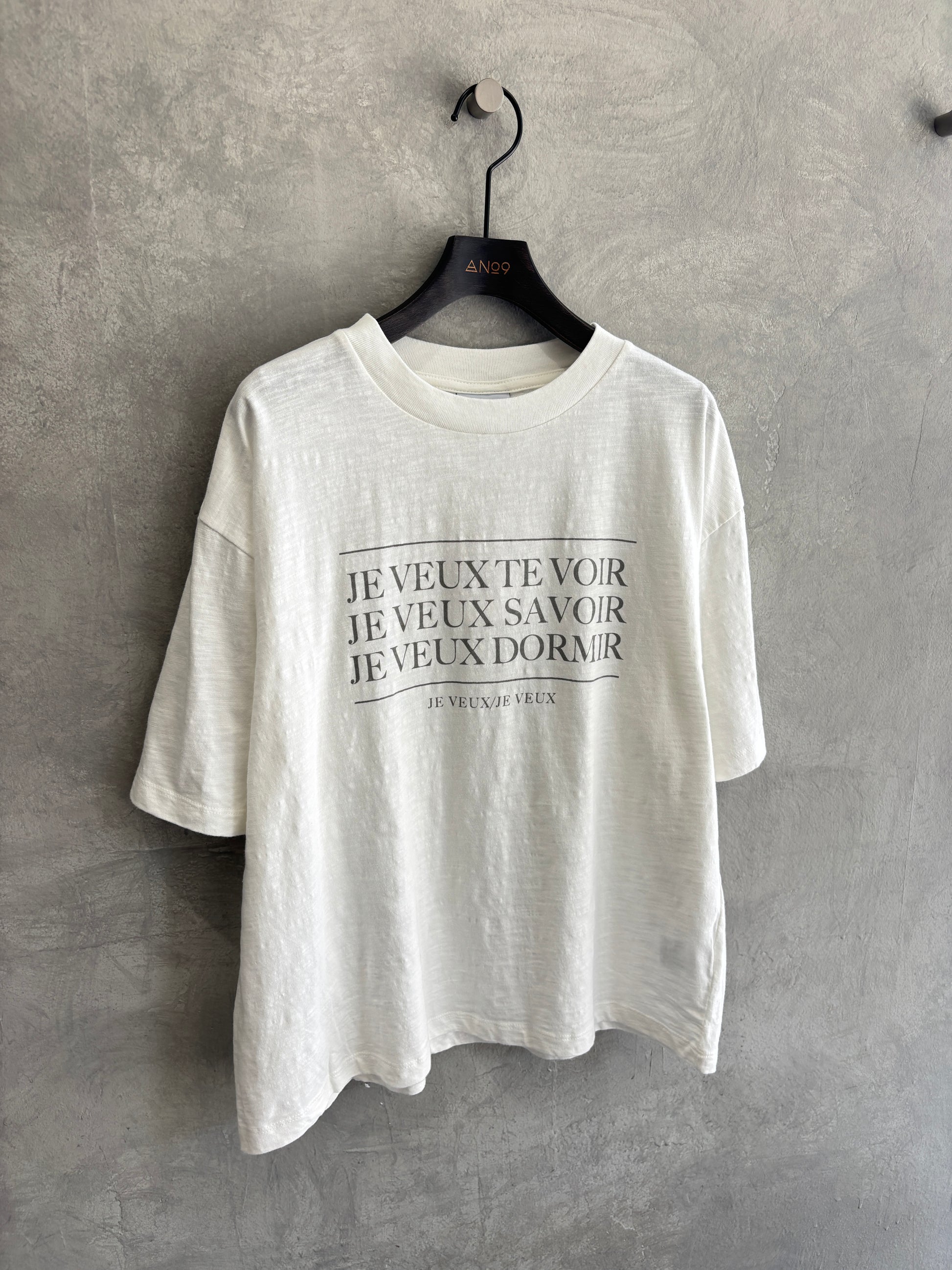 【予約販売】JE VEUX スラブTシャツ／ING