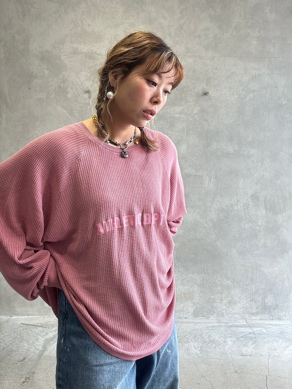 ワッフルドルマンロンT／flamingo firm