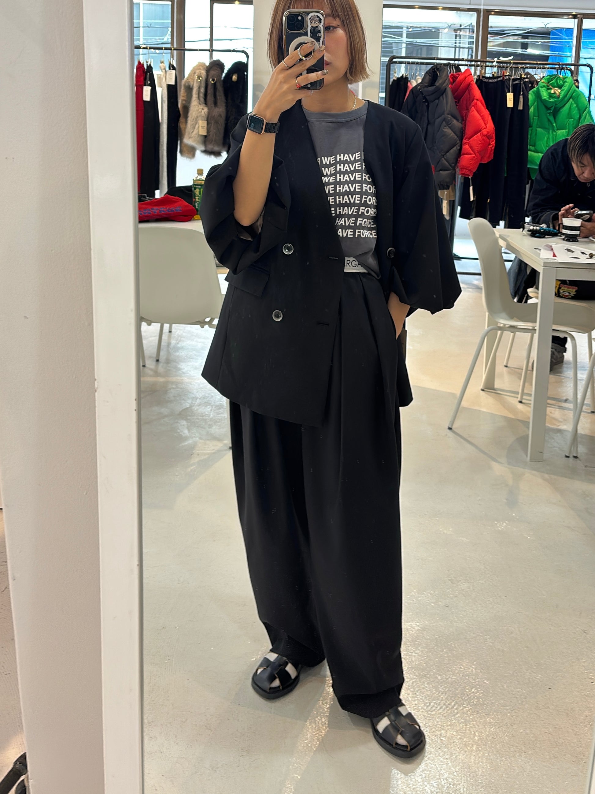 【予約⚡︎販売】ロゴウエストタックパンツ／MG PT-26089-A／MARGAUX VINTAGE／2026 AW＃1