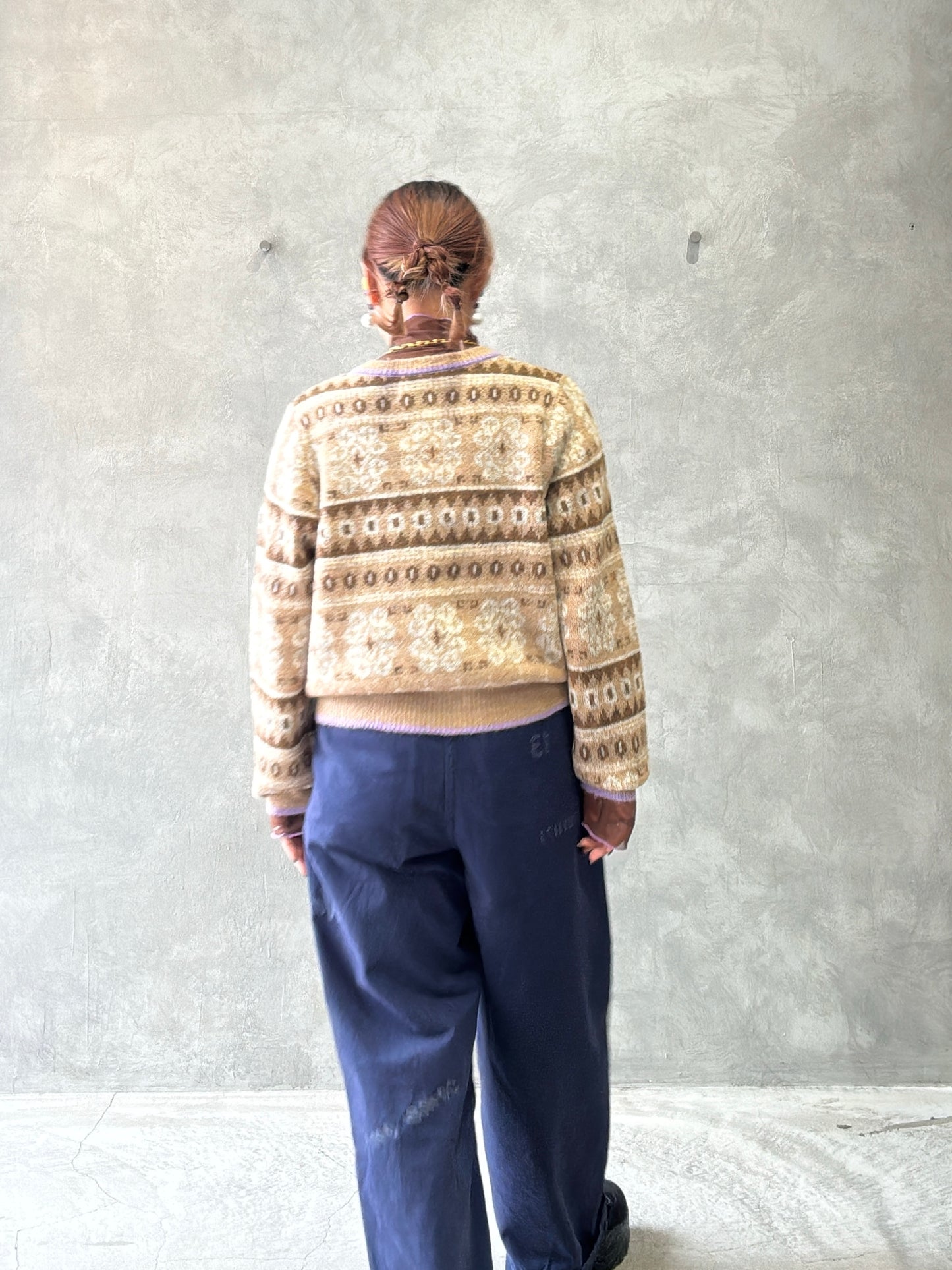 ジャガードカーディガン／LE MÉLANGE