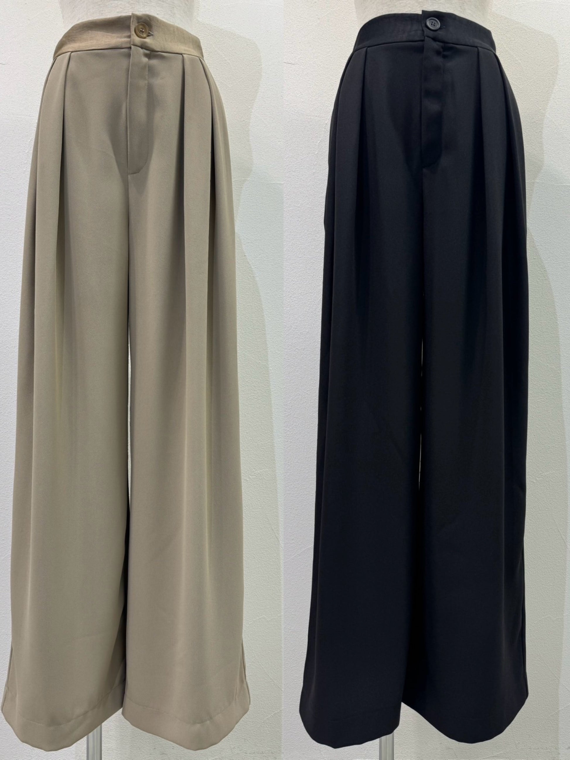【予約⚡︎販売】インプリーツジョーゼットワイドパンツ／604496／CYAN tokyo／2026 AW#1