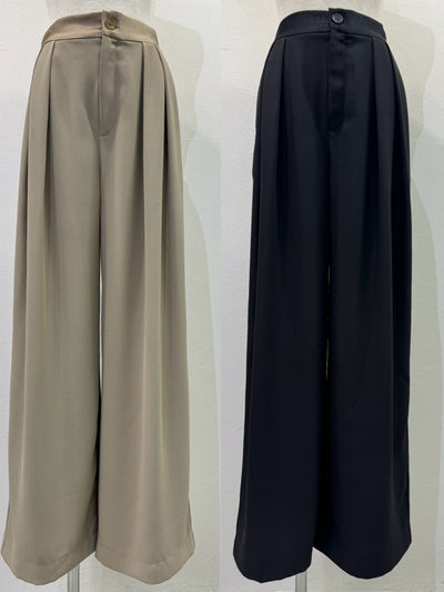 【予約⚡︎販売】インプリーツジョーゼットワイドパンツ／604496／CYAN tokyo／2026 AW#1