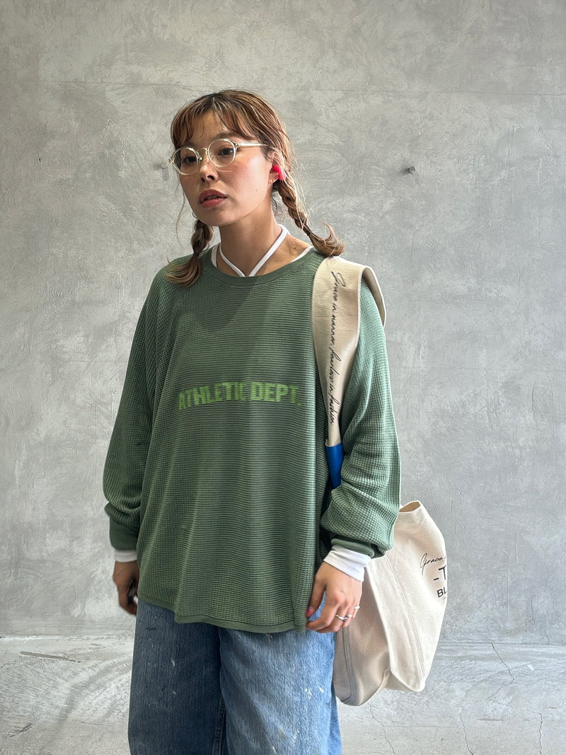 【再入荷】ワッフルドルマンロンT／flamingo firm