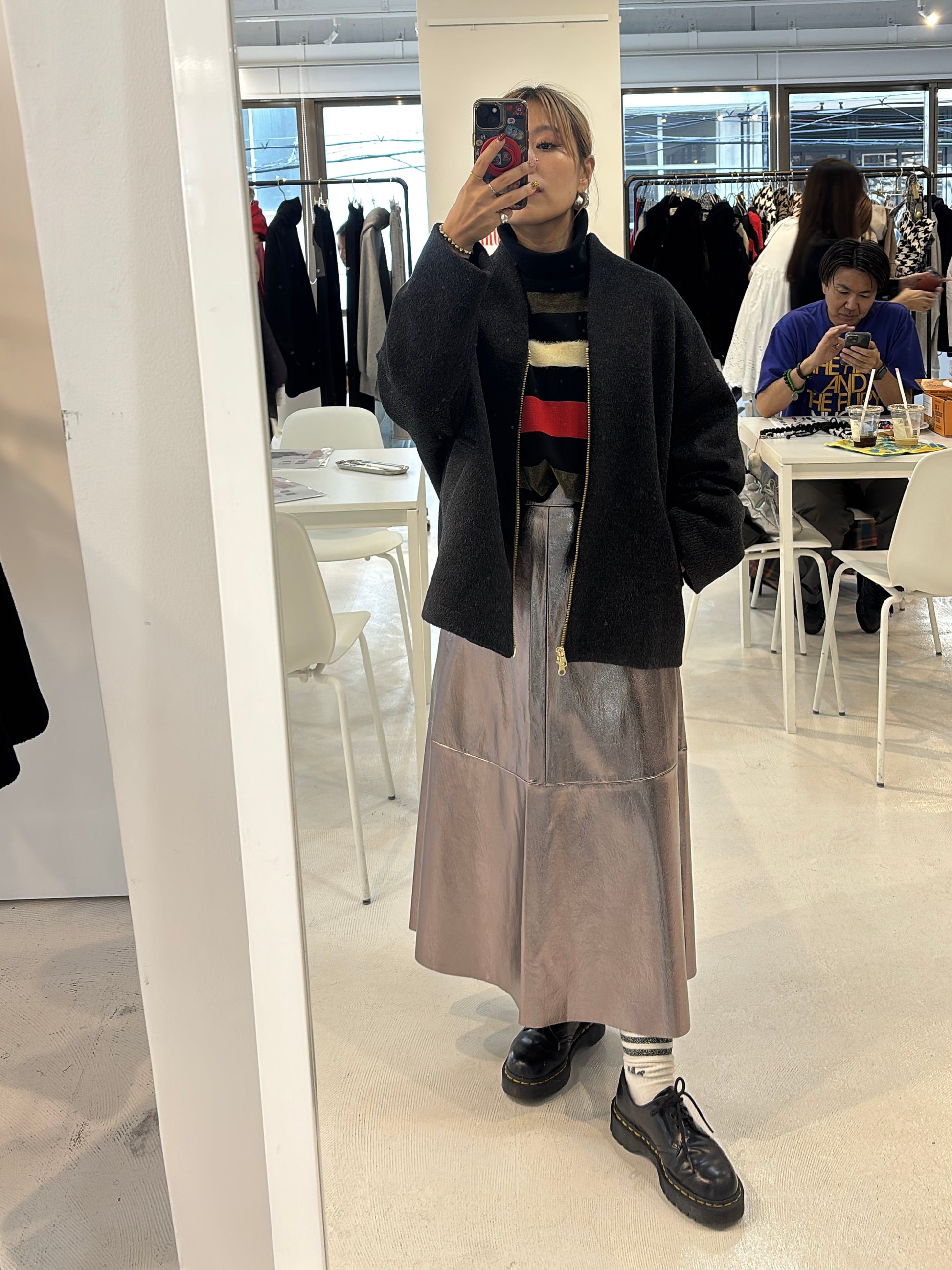 【予約⚡︎販売】異素材ボーダータートルニット／MG KN-26120-A／MARGAUX VINTAGE／2026 AW＃2