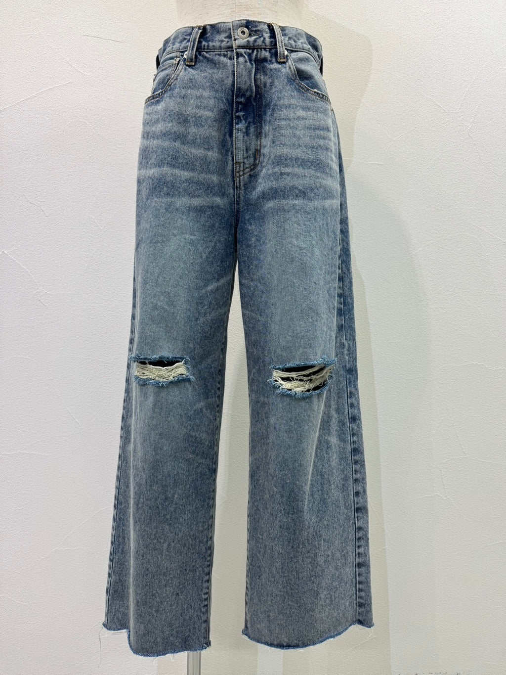 【予約⚡︎販売】クラッシュデニムヴィンテージワイドパンツ／604494／CYAN tokyo／2026 AW#1