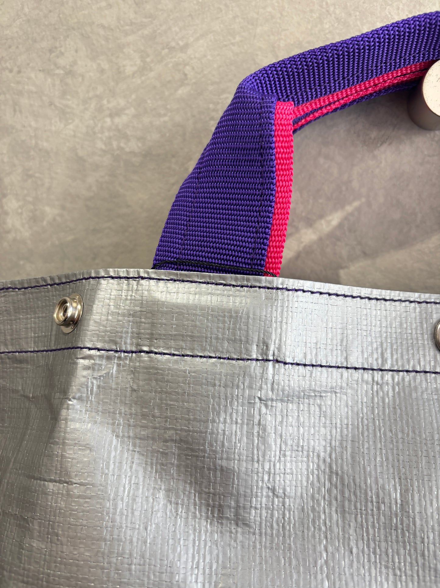 【予約販売】パープル×ピンク（本体：シルバー）／FACTORY OMOTO／BASIC TOTE