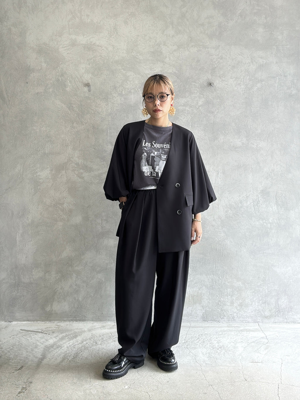ロゴウエストタックパンツ／MG PT-26089-A／MARGAUX VINTAGE／2026 AW＃1