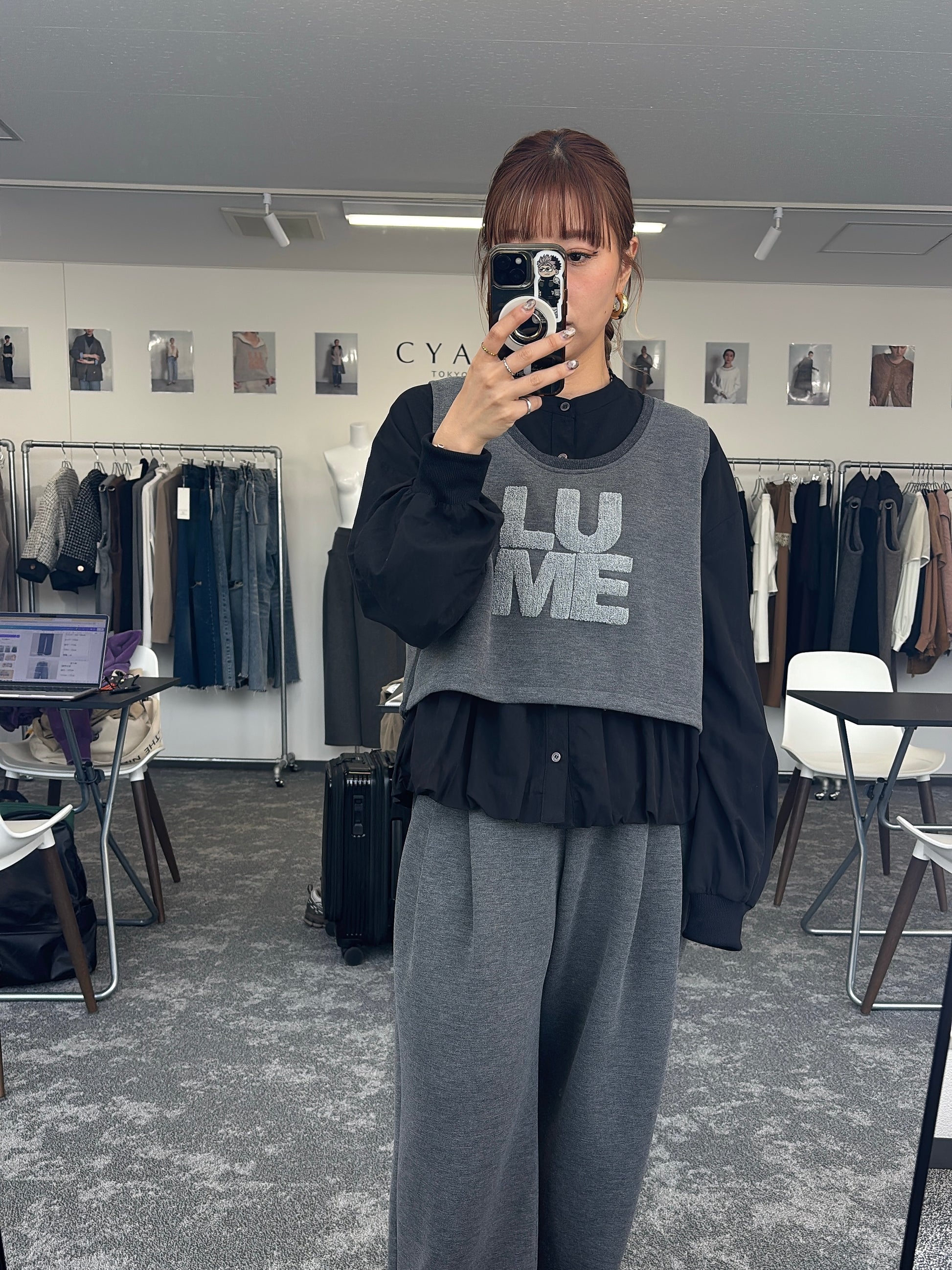 【予約⚡︎販売】サイドリブフリースベスト／604512／CYAN tokyo／2026 AW#1