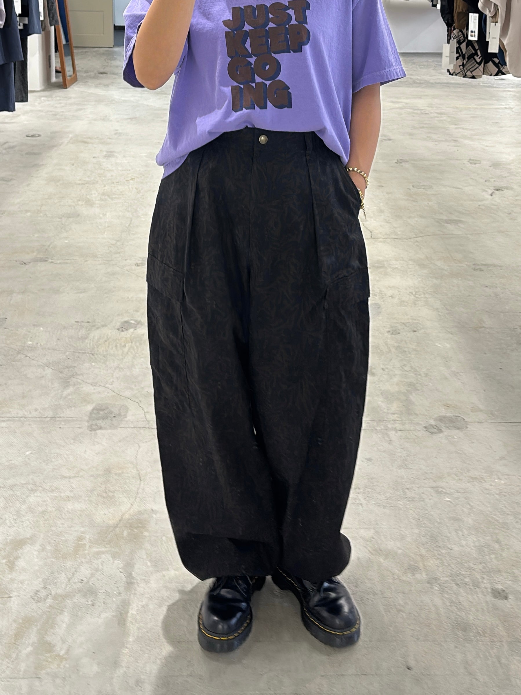 受付終了【予約販売】花柄プリントカーゴパンツ／8623505／LE MÉLANGE／2026 SS#2