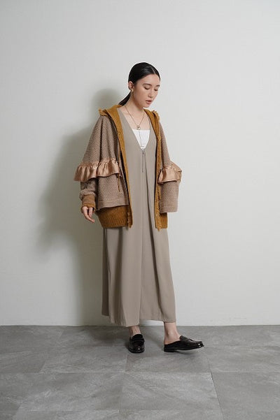 【予約⚡︎販売】オーバータックジョーゼットワンピース／604497／CYAN tokyo／2026 AW#1