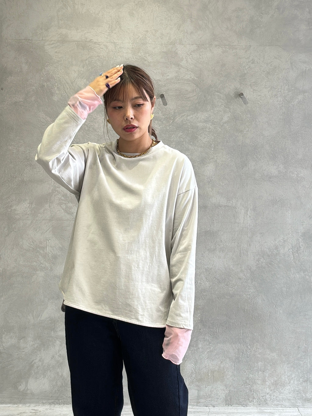 シアードッキング無地ロンT