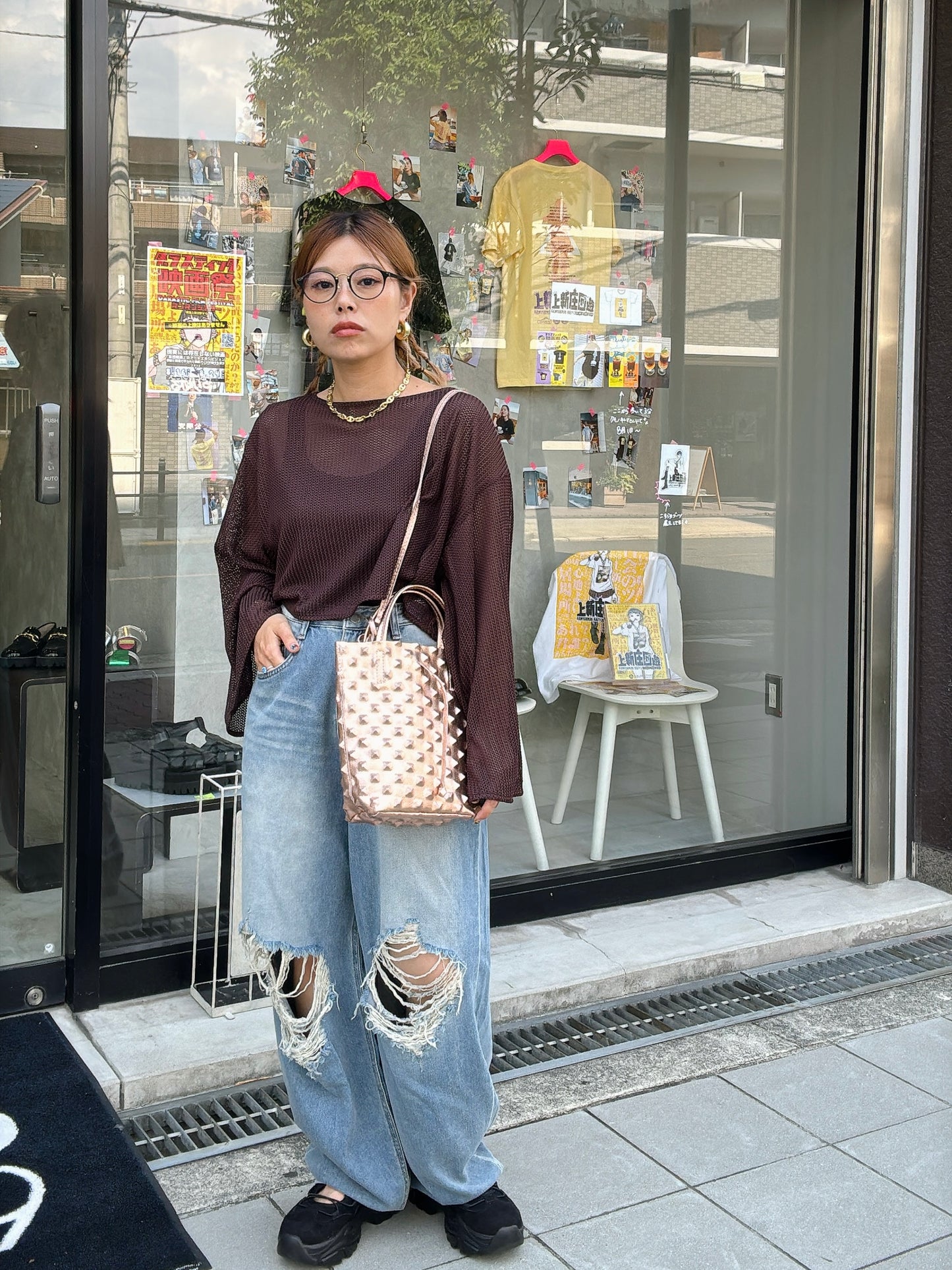 メッシュフレアプルオーバー／Anna Kerry