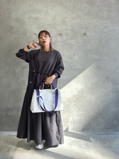 ウエストドロストドッキングワンピース／LHELBIE