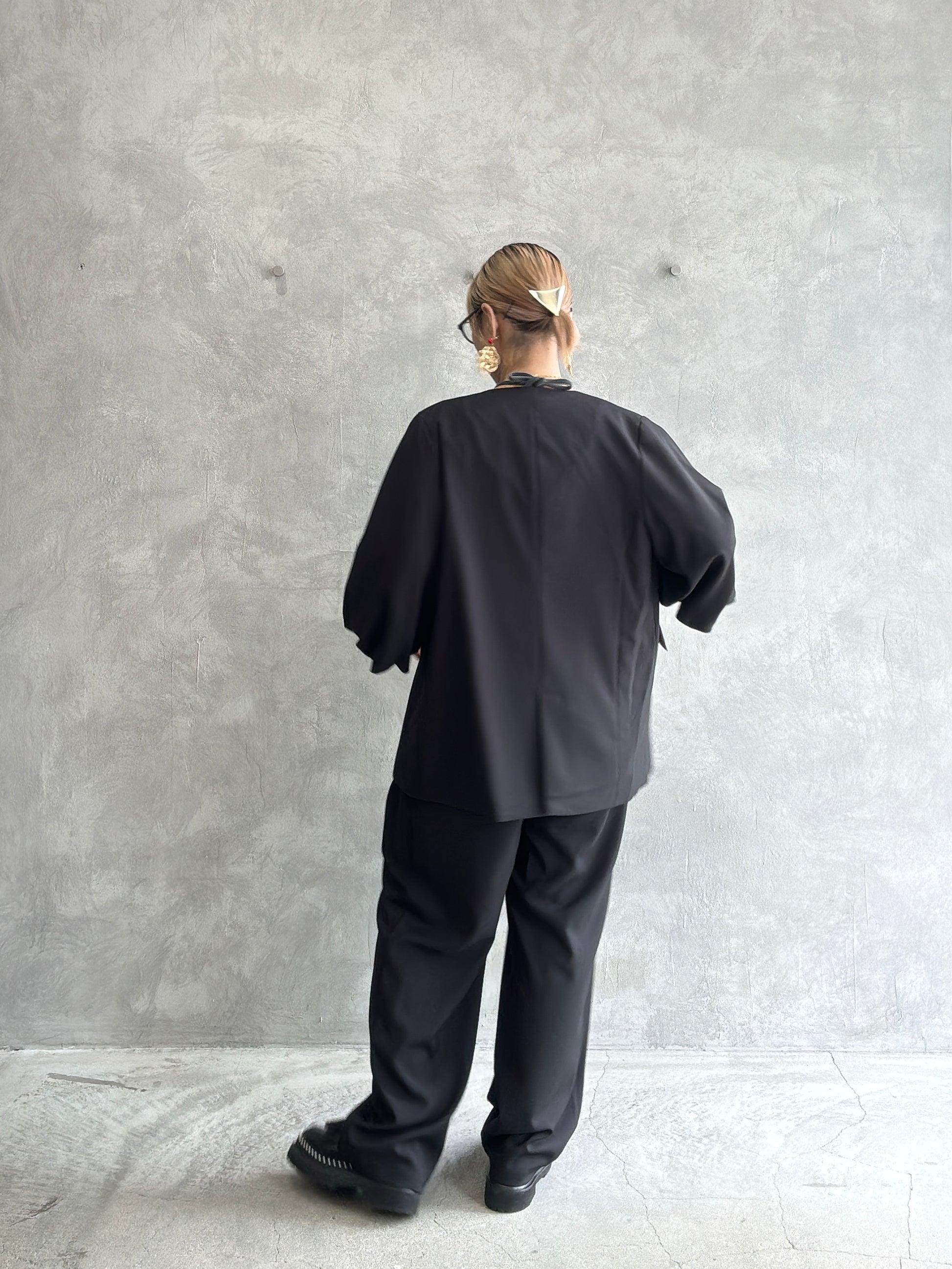 バルーンスリーブノーカラーJK／MG JK-26088-A／MARGAUX VINTAGE／2026 AW＃1