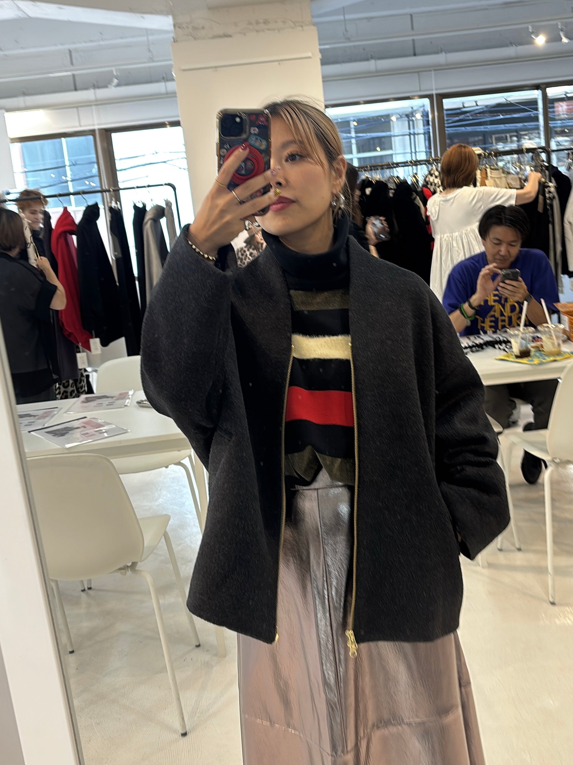 【予約⚡︎販売】シャギージップコート（無地）／MG CO-26130-A／MARGAUX VINTAGE／2026 AW＃2