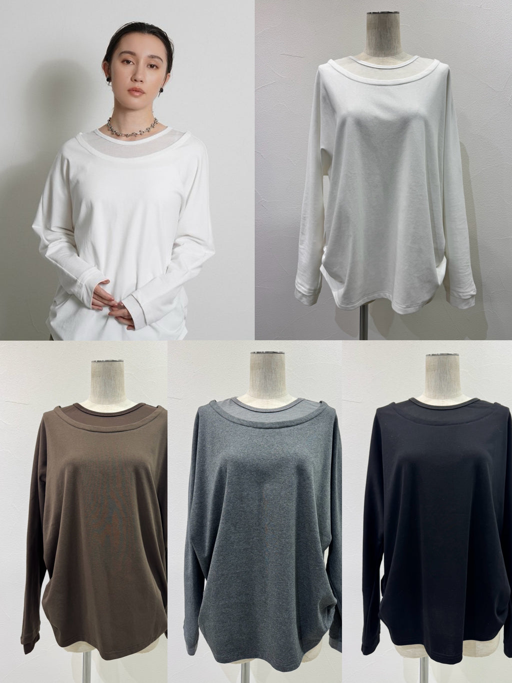 【予約⚡︎販売】レイヤーネックドルマンTOPS／604485／CYAN tokyo／2026 AW#1