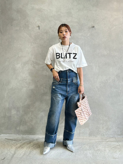 Wウエストデニムパンツ／VERSEAU