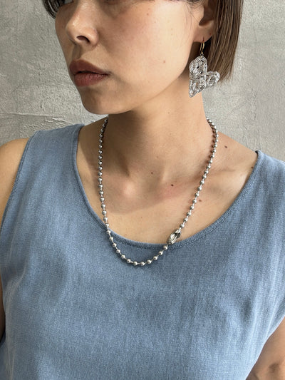５ミリボールチェーンチョーカー＆ブレスレットセット【ステンレス】／the Nines basic
