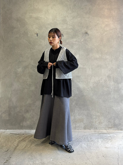 ラウンドヨークガウチョパンツ／CYAN tokyo