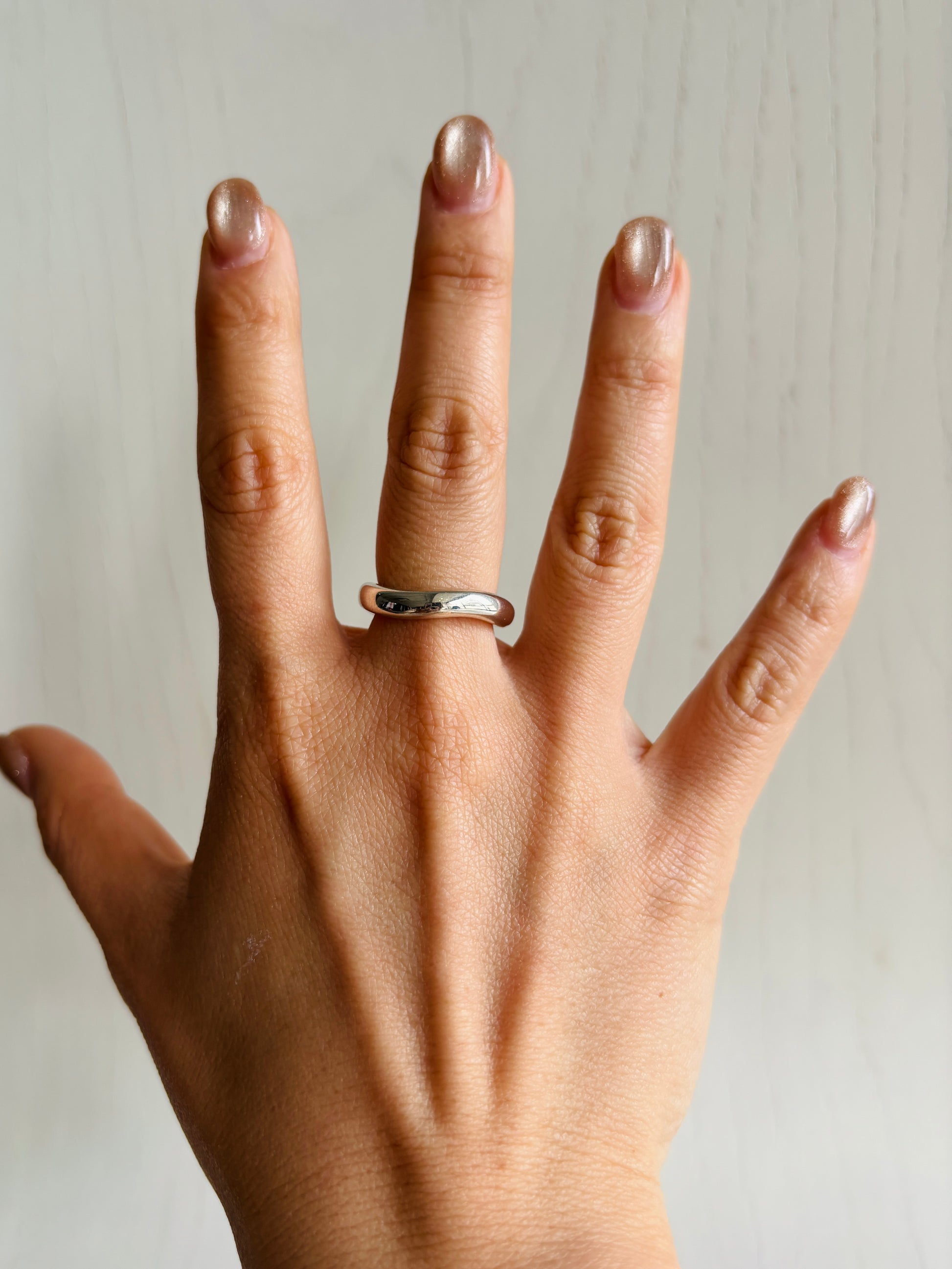 リラックスウェーブリング　＃11号／silver925