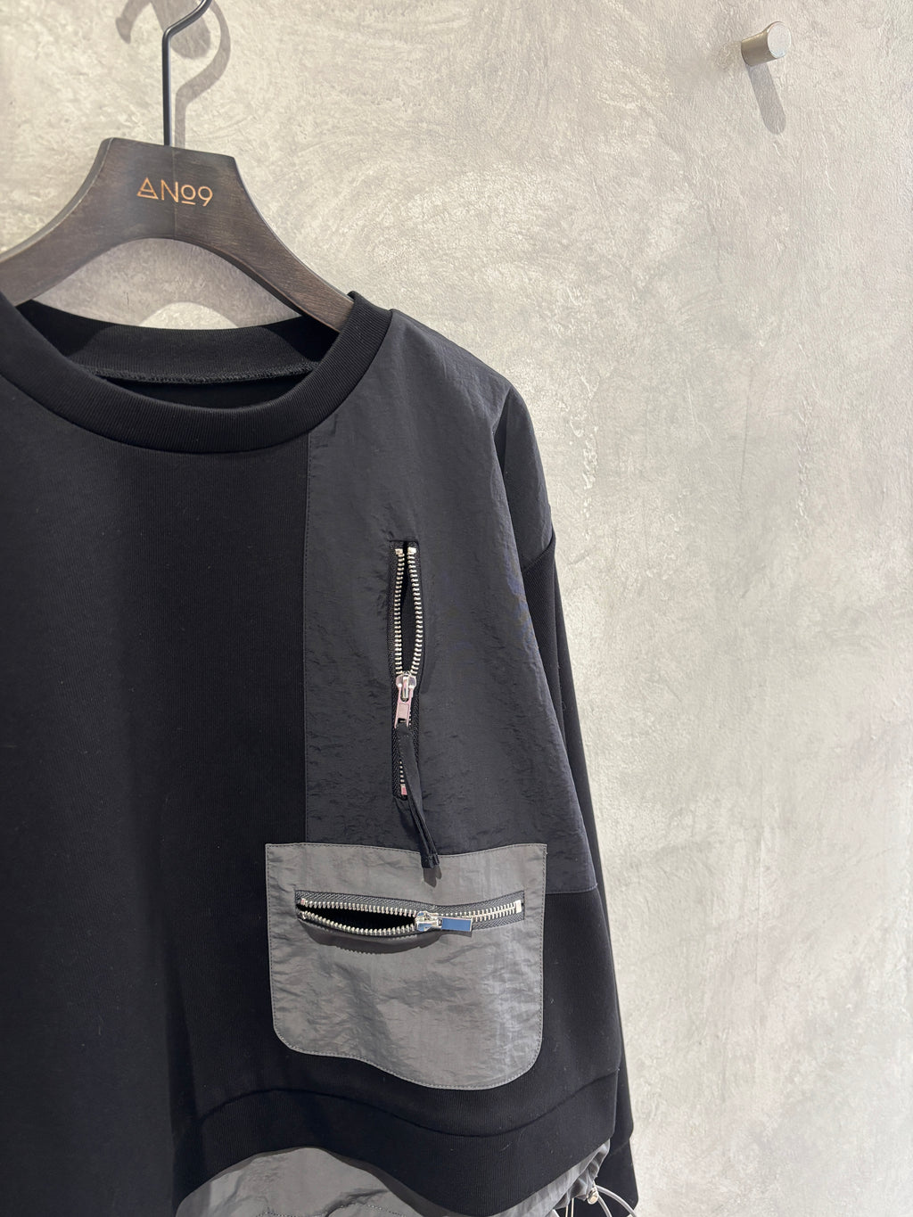 ナイロンドッキングスウェット