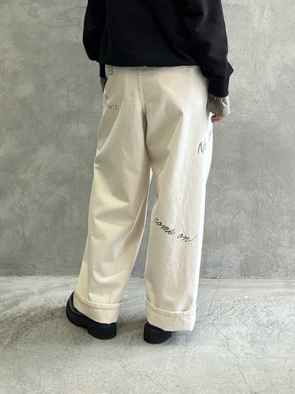 【再入荷】プリントチノパン／LE MÉLANGE