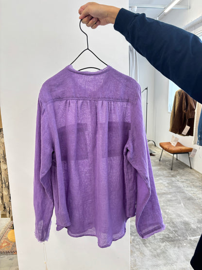 受付終了【予約販売】メタルビーズリネンコットンシャツ／8613209／LE MÉLANGE