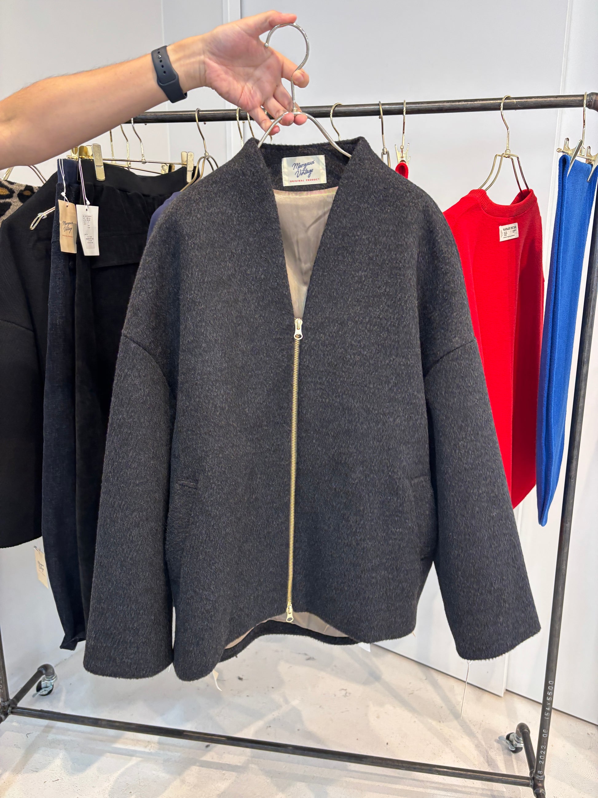 【予約⚡︎販売】シャギージップコート（無地）／MG CO-26130-A／MARGAUX VINTAGE／2026 AW＃2