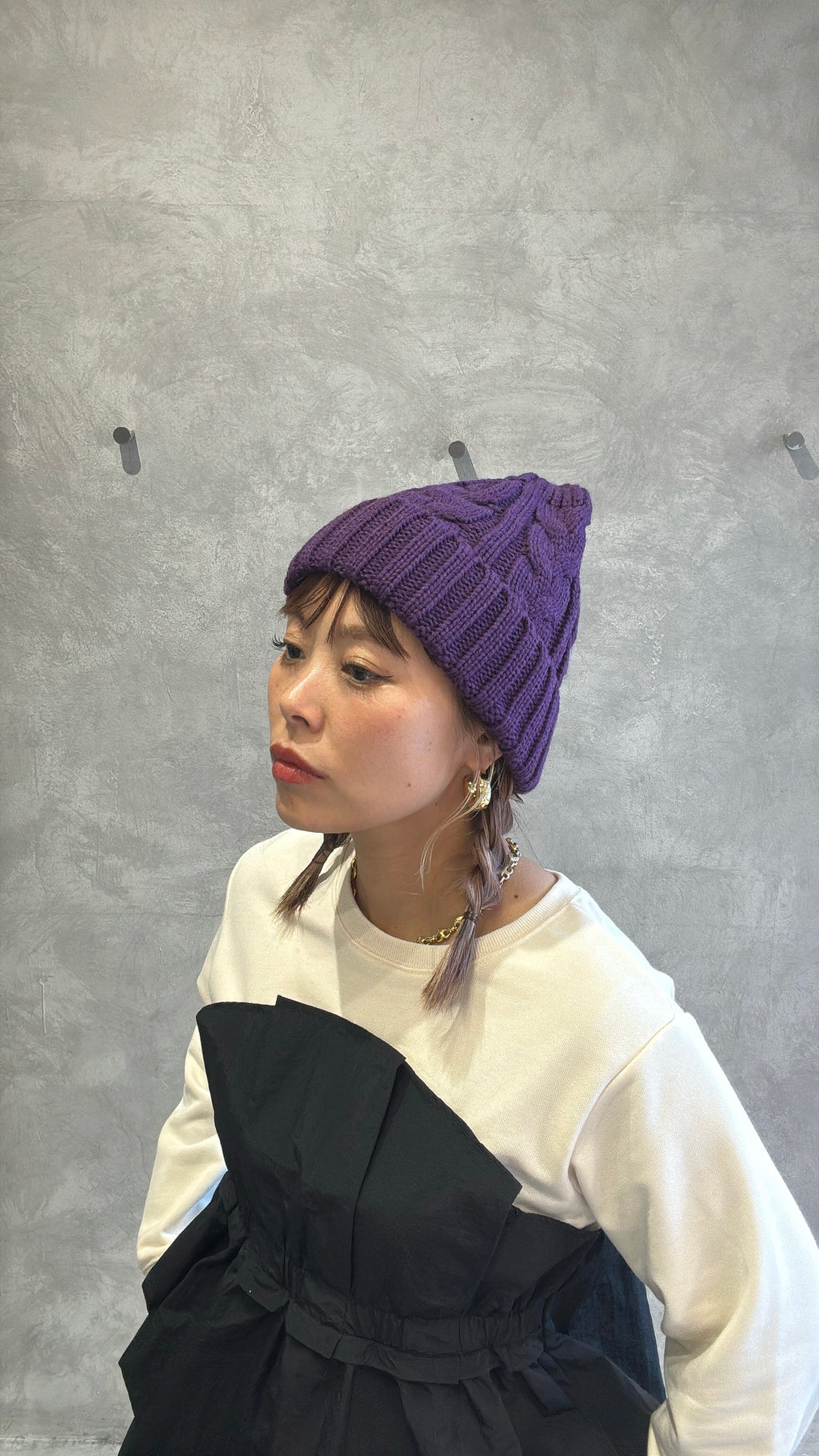 ゆるフィットニットキャップ