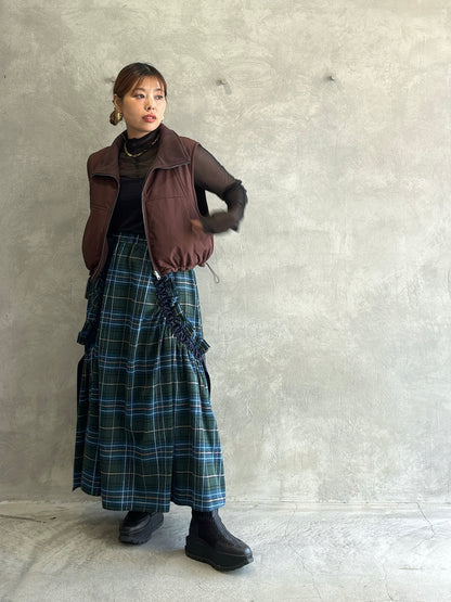 リバーシブルナイロンフリースベスト／Anna Kerry