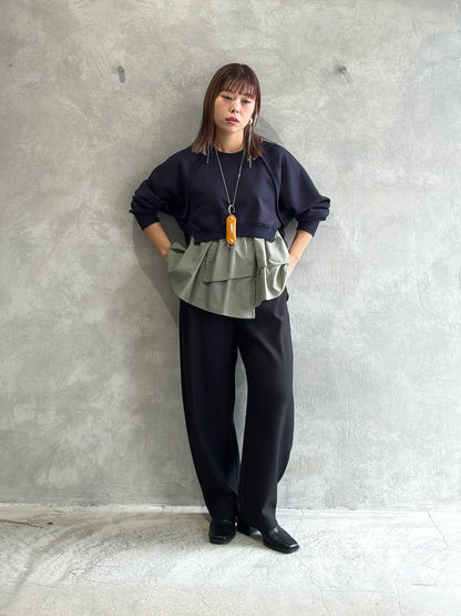 ドッキングフリルトップス／Trois