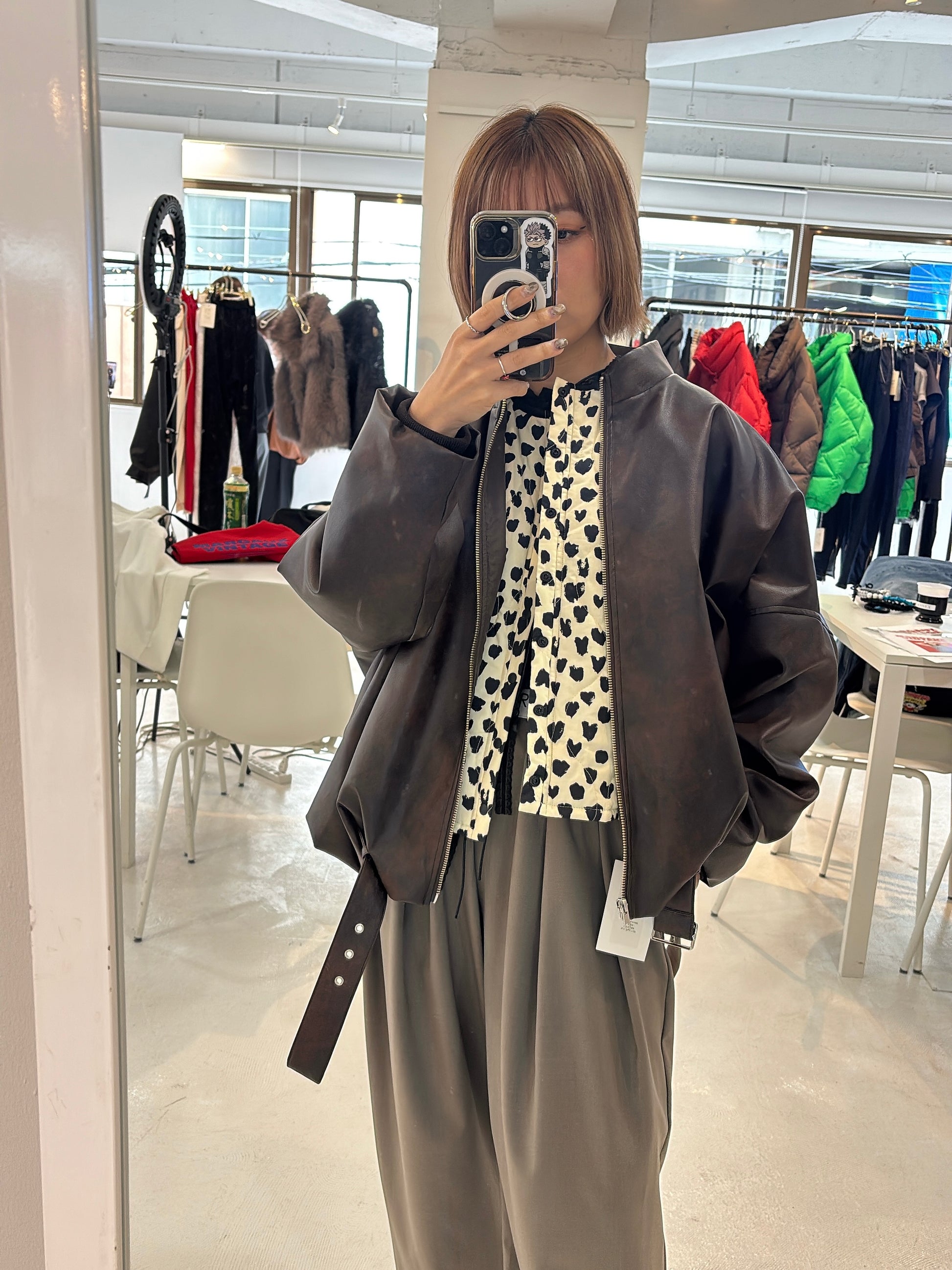 【予約⚡︎販売】ハート柄パディングベスト／MG JK-26086-A／MARGAUX VINTAGE／2026 AW＃1