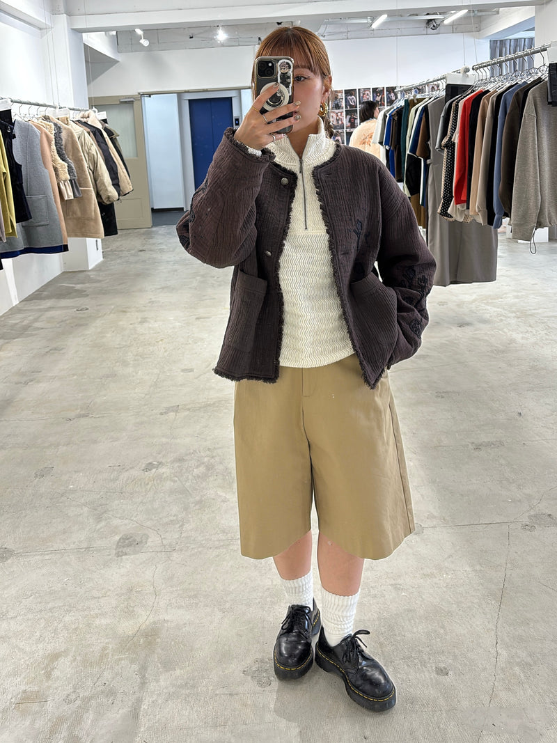 受付終了【予約⚡︎販売】コットンツイルハーフパンツ／#8643502／LE MÉLANGE／2026 AW #1