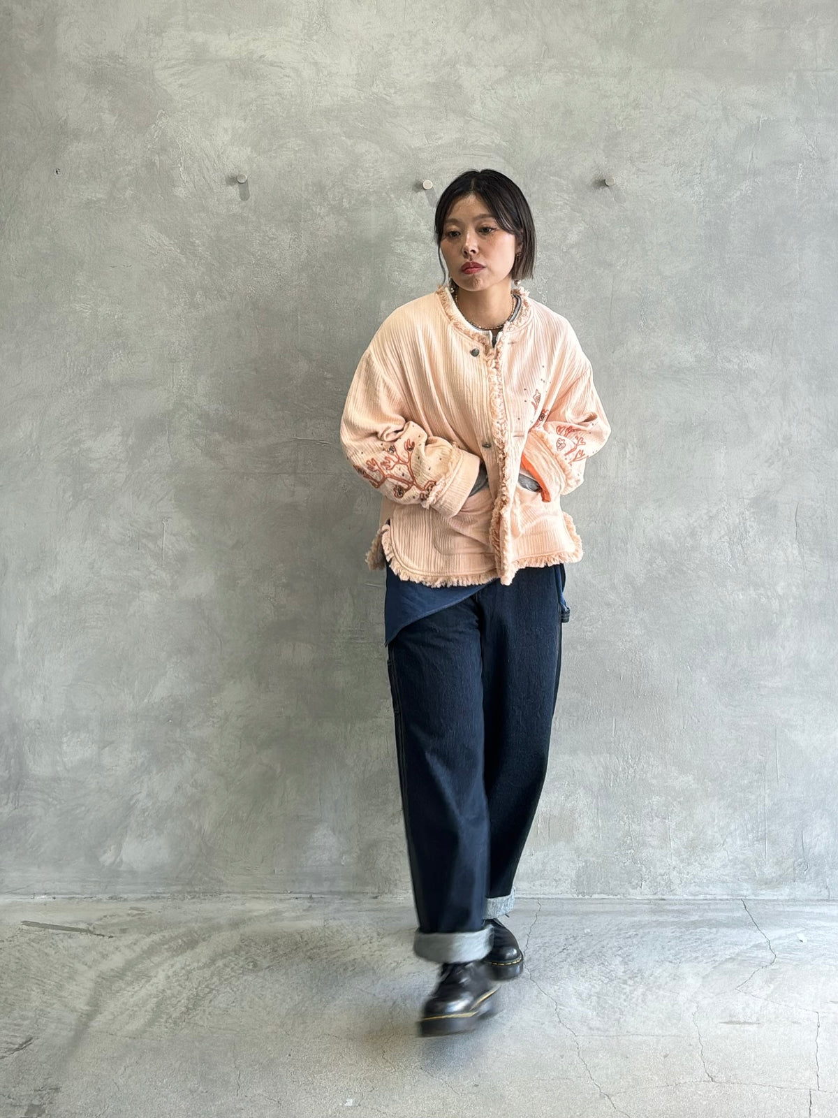 刺繍クルーネックジャケット／#8643804／LE MÉLANGE／2026 AW #1