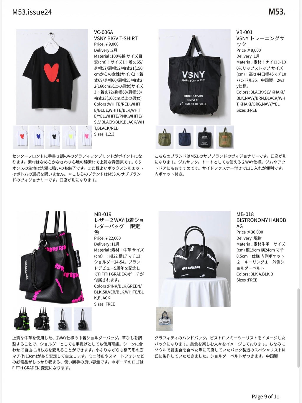 【予約販売】M53. ルック＆データ