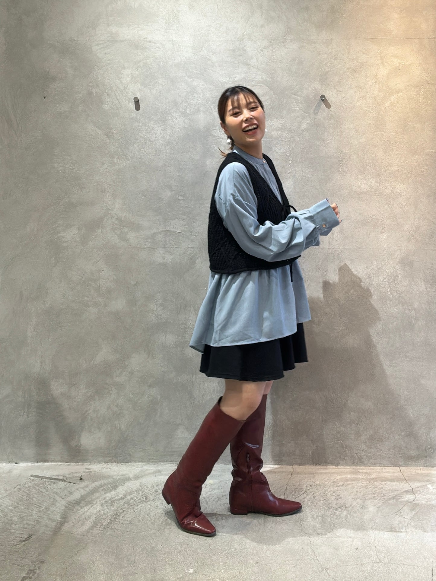 裏起毛フレアショーパン／VERSEAU