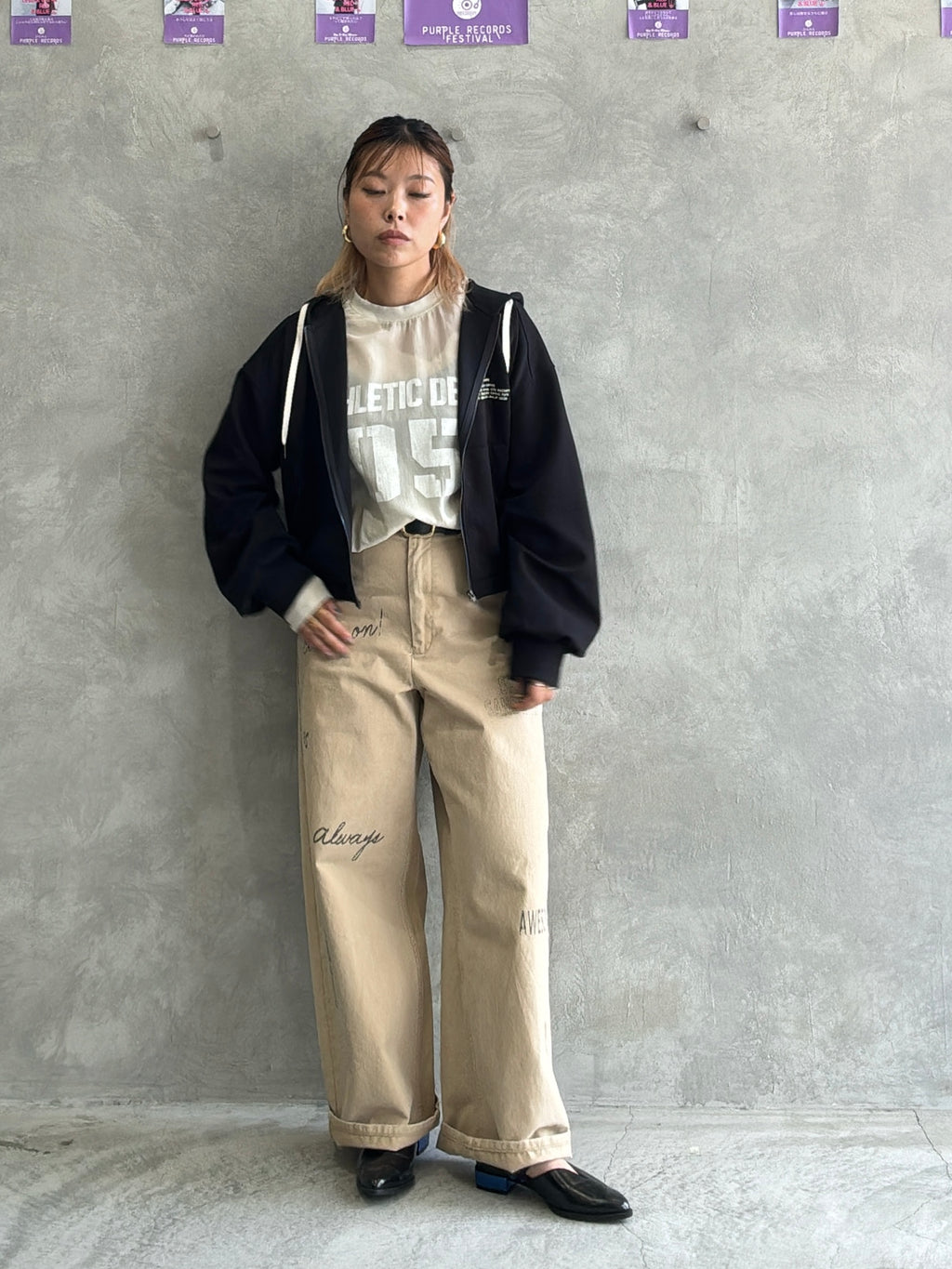 ジップアップパーカー／Anna Kerry