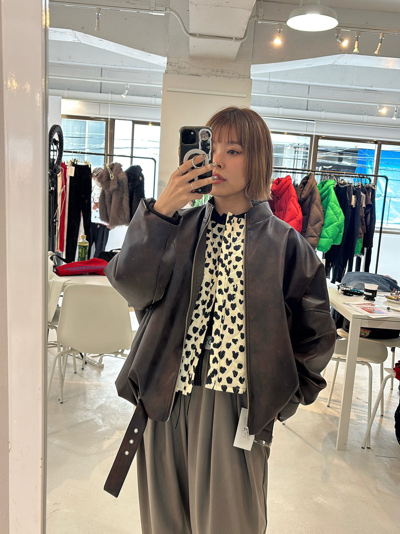 受付終了【予約⚡︎販売】ハート柄パディングベスト／MG JK-26086-A／MARGAUX VINTAGE／2026 AW＃1